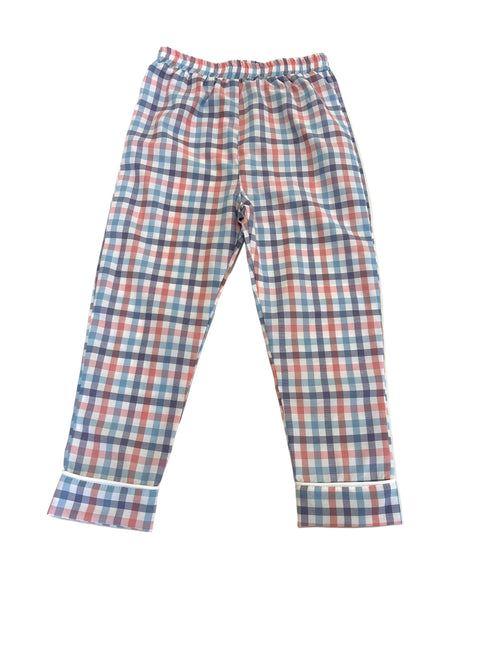Pijama carouri albastre
